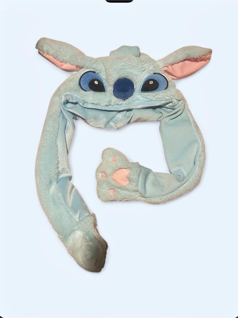 Disney Stitch Plush Moving Ear Hat Blue & Pink